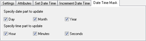 Set partially date time changing.