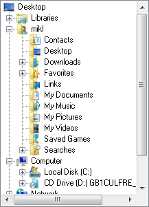 Folder tree view screen capture.