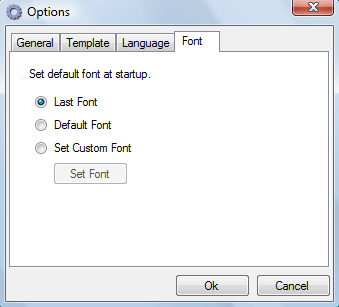 customize font options.