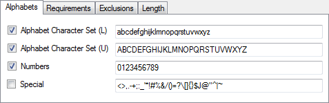 Template dialog window.