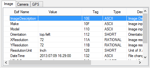 Select tag in the tag list.