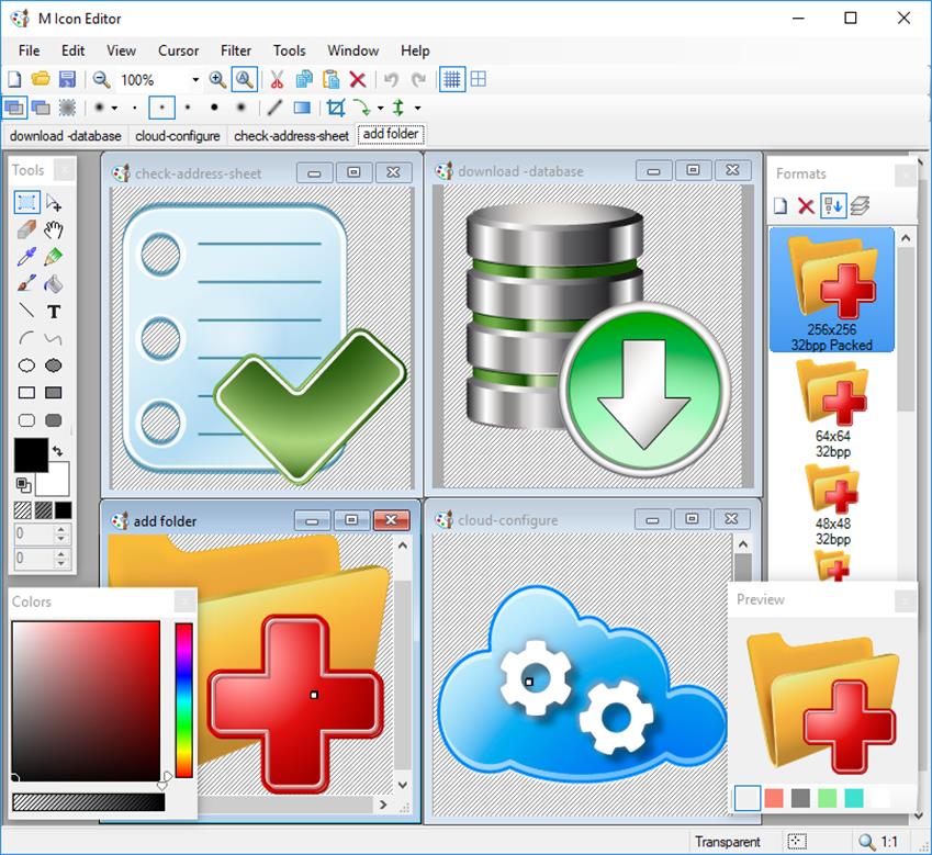 Click to view M Icon Editor 3.45 screenshot